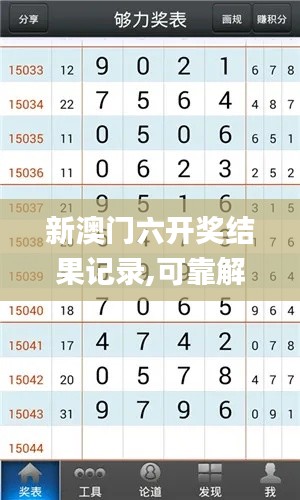新澳门六开奖结果记录,可靠解答解释落实_云端版6.841